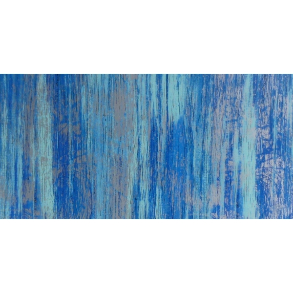 Wachsplatte blau silber, multicolor 20x10cm