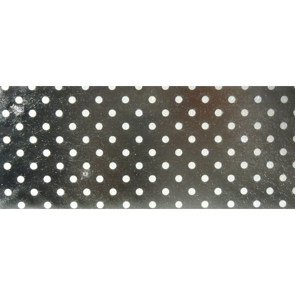 Wachsplatte strukturiert mit Glitzer, weiss silberfarbig 25x10cm
