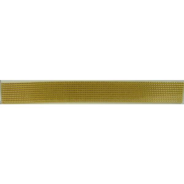 Perlstreifen goldfarbig, 10 Streifen L 25cm, B 3mm