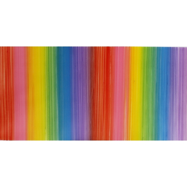 Wachsplatte Regenbogen Pastell quergestreift  20x10cm