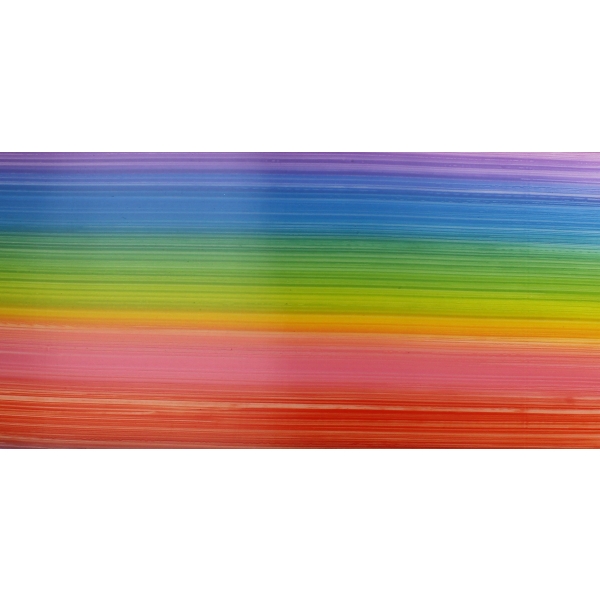Wachsplatte Regenbogen Pastell längsgestreift 20x10cm