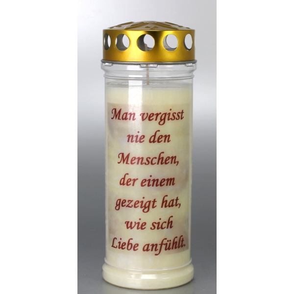 Grablicht, Man vergisst nie den Menschen...