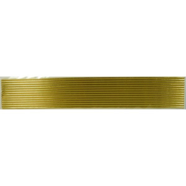 Rundstreifen goldfarbig, 14 Streifen L 25cm, B 3mm