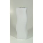 Kerze Symphonie mit Teelicht, weiß 22x7 cm Kerze Symphonie mit Teelicht, weiß 22x7 cm