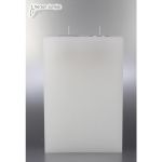 Kerze Modern mit 2 Teelichter, weiß 22x15cm 8628 Kerze Modern mit 2 Teelichter, weiß 22x15cm 8628
