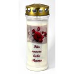 Grablicht, Rose - Für unsere Liebe Mama Grablicht, Rose - Für unsere Liebe Mama