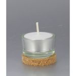 Ovalkerze weiss mit Teelicht, 19x13cm inkl. Karton Ovalkerze weiss mit Teelicht, 19x13cm inkl. Karton