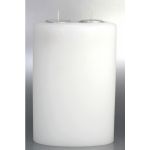 Ovale 2-Dochtkerze mit Teelichteinsatz, weiss 22x15cm 8640 Ovale 2-Dochtkerze mit Teelichteinsatz, weiss 22x15cm 8640