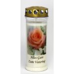 Grablicht, Rose - Alles Gute zum Vatertag Grablicht, Rose - Alles Gute zum Vatertag