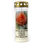 Grablicht, Rose - Menschen die wir lieben sterben nie... Grablicht, Rose - Menschen die wir lieben sterben nie...