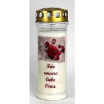 Grablicht, Rose - Für unsere Liebe Oma
