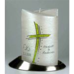 Hochzeitskerze modern 19x12 cm 1360 Hochzeitskerze modern 19x12 cm 1360