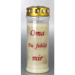 Grablicht, Oma Du fehlst mir 3915 Grablicht, Oma Du fehlst mir 3915