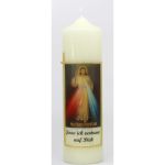 Jesus Kerze, Farbe elfenbein 25x7 cm
