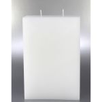 Kerze Modern mit 2 Dochte, weiß 22x15cm Kerze Modern mit 2 Dochte, weiß 22x15cm